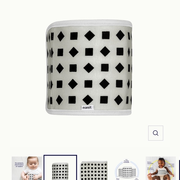 Nanit Breathing Band, pebble grey, size 0-3 months. New WITHOUT tags. - Picture 2 of 3